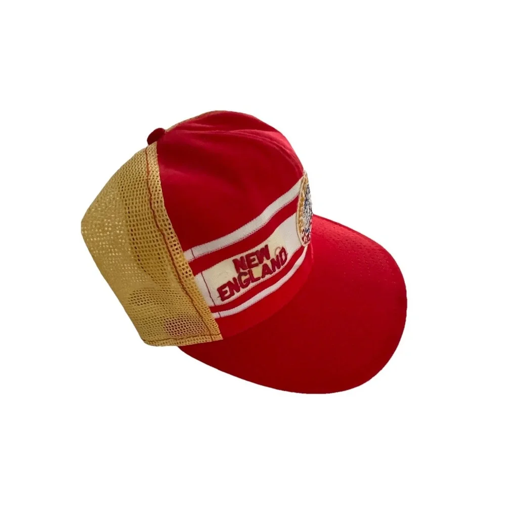 Vintage 70's New England Tea Men NASL Soccer Trucker Hat‎ Cap Retro Logo Rare